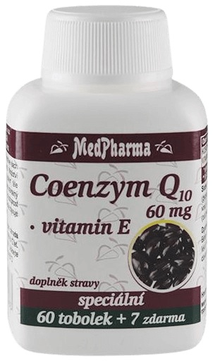 Levně MedPharma Coenzym Q10 60 mg + Vitamin E 67 kapslí