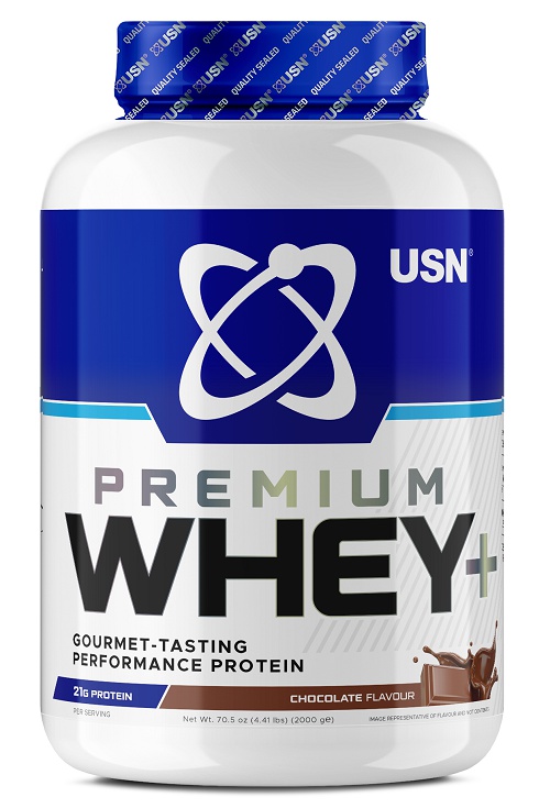 USN Whey+ Premium Protein 2000 g - čokoláda