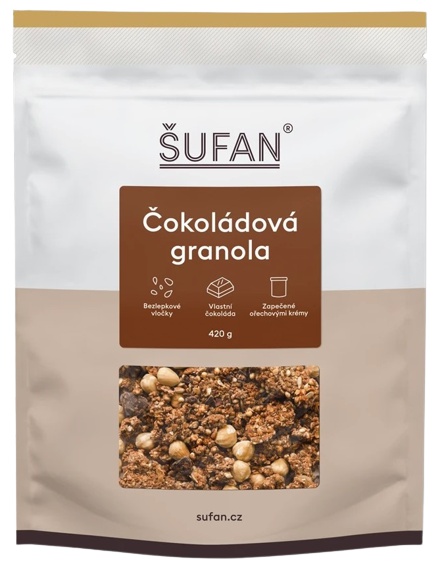 Levně Šufan Granola 420 g - čokoládová