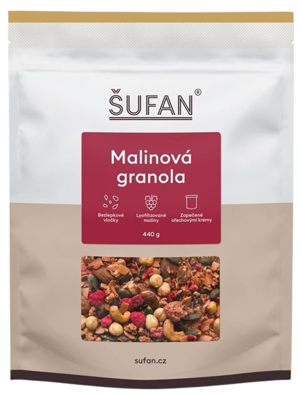 Šufan Granola 440 g - malinová