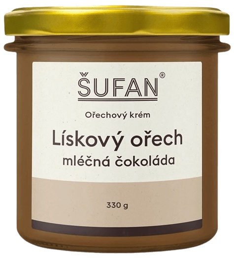 Levně Šufan Lískový ořech s mléčnou čokoládou 330 g