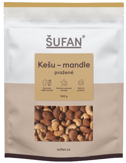 Šufan Ořechy 500 g - kešu/mandle pražené