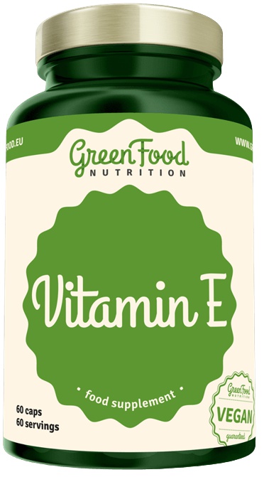 Levně GreenFood Vitamin E 60 kapslí
