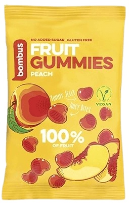 Levně Bombus Fruit Gummies 35 g - broskev