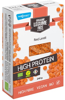Levně MaxSport BIO Proteinová luštěninová rýže 240 g - rýže červená čočka