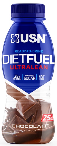 USN (Ultimate Sports Nutrition) USN Diet Fuel RTD Ultralean 310 ml - čokoláda VÝPRODEJ (DMT 26.05.2024)