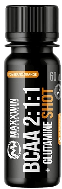 MAXXWIN BCAA + GLUTAMINE Shot 60 ml - pomeranč