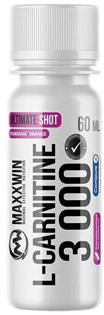 MAXXWIN L-Carnitine 3000 Shot 60 ml - pomeranč