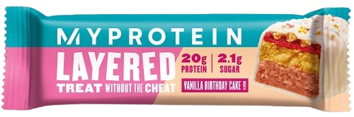 Myprotein Layered Protein Bar 60 g - Vanilla Birthday Cake