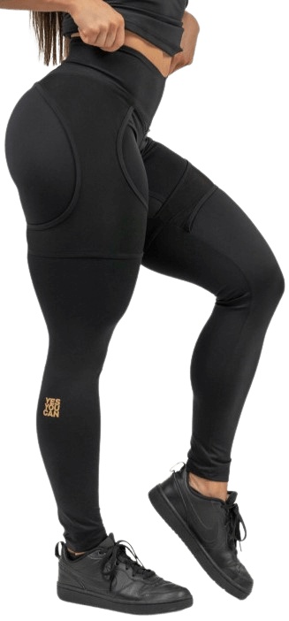 Nebbia Intense Dámské Sportovní legíny se síťkou 838 gold - XS