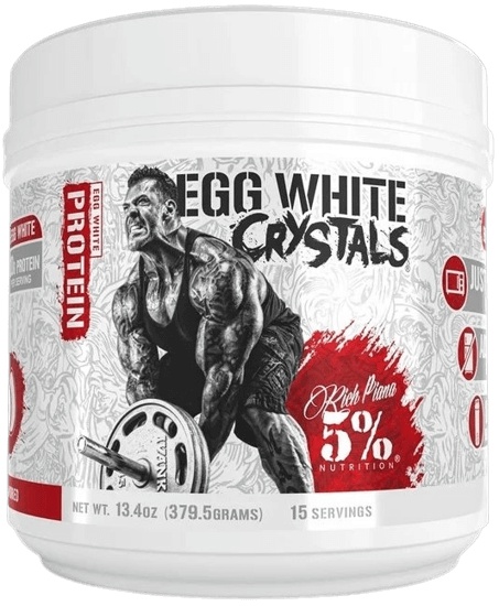 Levně 5% Nutrition - Rich Piana 5% Nutrition Rich Piana Egg White Crystal 379,5 g - VÝPRODEJ (DMT 29.02.2024)