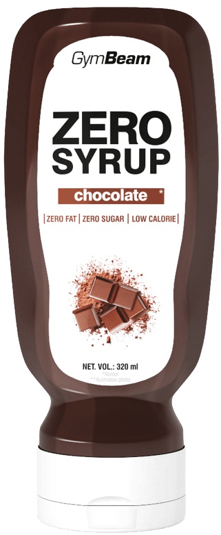 GymBeam Zero Syrup 320 ml - čokoláda