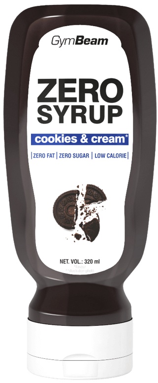 Levně GymBeam Zero Syrup 320 ml - cookies & cream