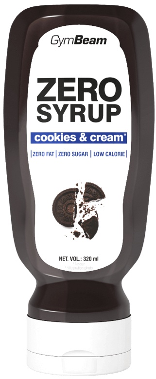 GymBeam Zero Syrup 320 ml - cookies & cream