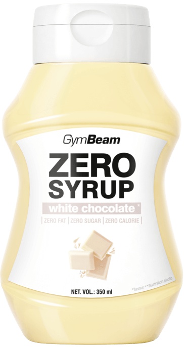 GymBeam Zero Syrup 350 ml - bílá čokoláda