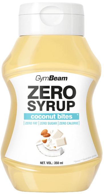 GymBeam Zero Syrup 350 ml - coconut bites