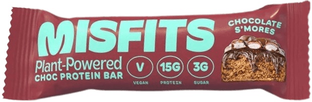 Levně Misfits Vegan Protein Bar 45 g - Milk Chocolate S'mores
