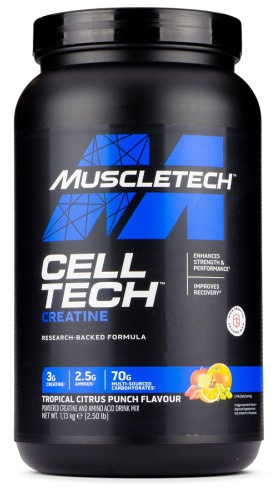 Levně MuscleTech Celltech Creatine 1130 g - tropický citrusový punč