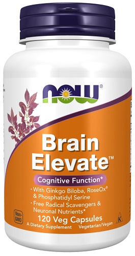 Levně Now Foods Brain Elevate 120 kapslí VÝPRODEJ 3.2024