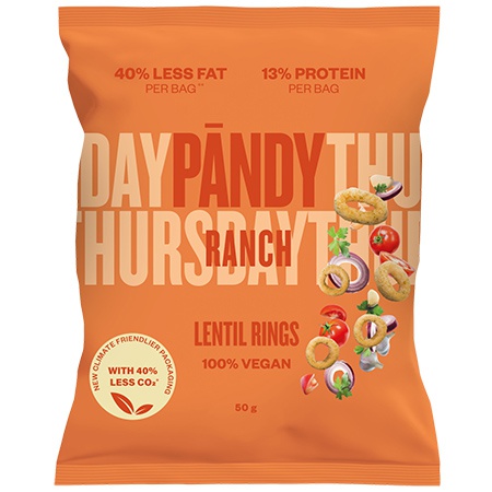 Levně Pandy čočkové chipsy 50 g - ranch