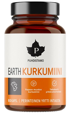 Puhdistamo Earth Kurkumiini 60 kapslí