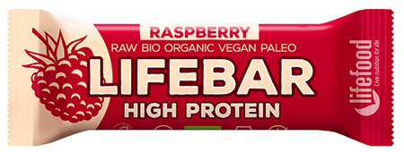 Levně Lifefood Lifebar Protein BIO 47 g - malina VÝPRODEJ 15.4.2024