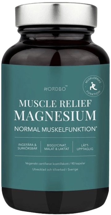 Levně Nordbo Muscle Relief Magnesium 90 kapslí