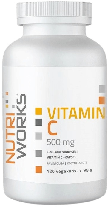 Levně Nutriworks Vitamin C 500 mg 120 kapslí