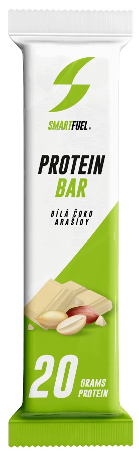 Levně SmartFuel protein bar 60 g - Křupavé arašídy s bílou čokoládou