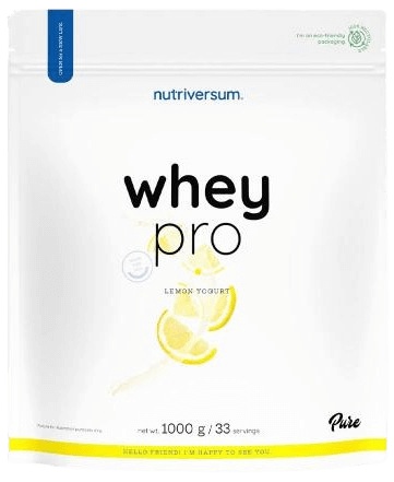 Nutriversum Whey Protein Pro 1000 g - citron/jogurt + Vitamin C ZDARMA