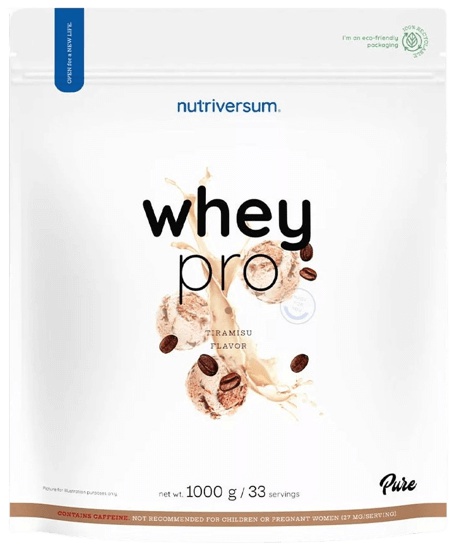 Nutriversum Whey Protein Pro 1000 g - tiramisu + Vitamin C ZDARMA