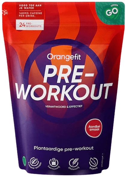 Levně Orangefit Plant Pre-Workout 240 g - jahoda