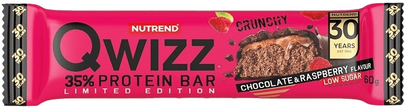 Levně Nutrend Qwizz Protein Bar 60 g - čokoláda/malina