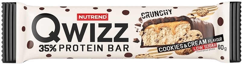 Levně Nutrend Qwizz Protein Bar 60 g - cookies & cream