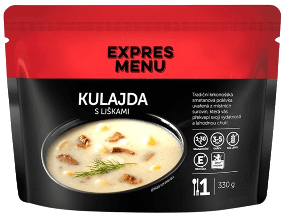 Levně Expres menu Jednoporcová polévka 330 g - Kulajda s liškami