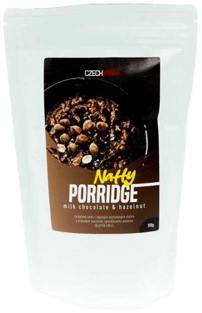 Levně Czech Virus Natty Porridge 300 g - Mléčná čokoláda/Lískový oříšek