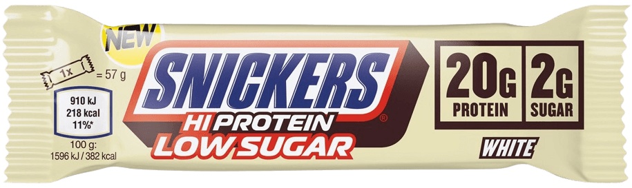 Mars Protein Snickers HiProtein Low Sugar Bar 57 g - Bílá čokoláda