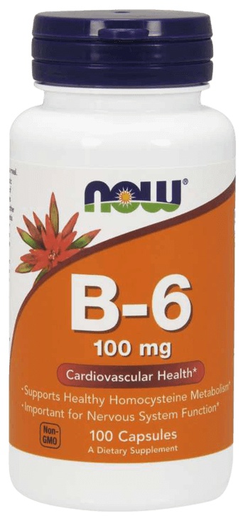 Levně Now Foods Vitamin B6 100 mg 100 kapslí