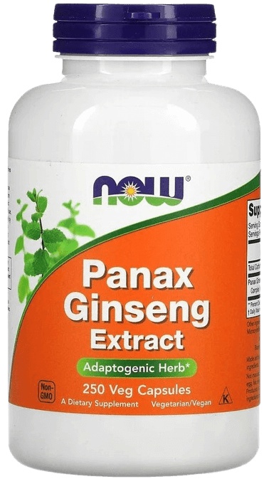 Now Foods Panax Ginseng Extract (ženšen pravý) 250 kapslí