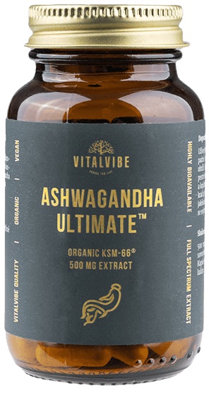 VitalVibe Ashwagandha Ultimate BIO KSM-66 500 mg extrakt 60 kapslí