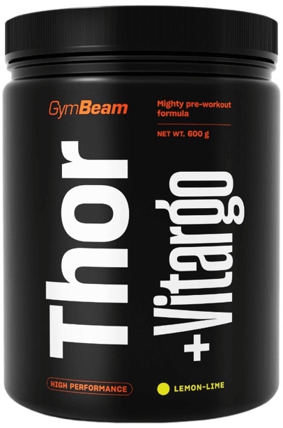 GymBeam Předtréninkový stimulant Thor Fuel + Vitargo 600 g - citrón/limetka