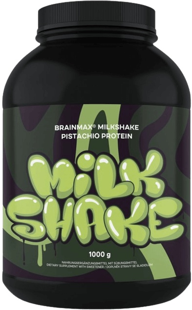 Levně BrainMax Milkshake Protein 1000 g - pistácie