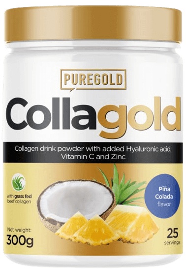 Levně PureGold Collagold + kys. hyaluronová 300 g - piňa colada