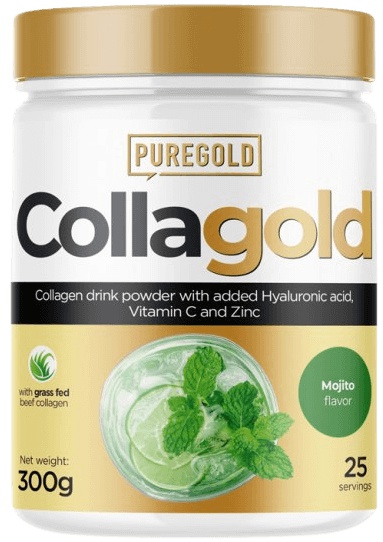 PureGold Collagold + kys. hyaluronová 300 g - mojito