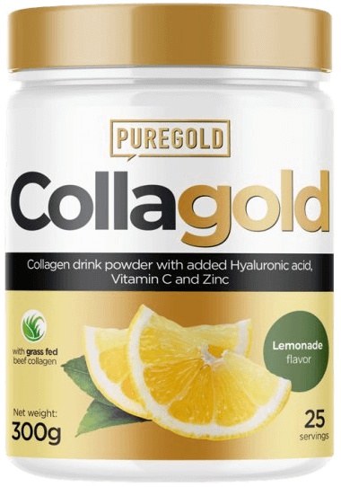 Levně PureGold Collagold + kys. hyaluronová 300 g - citron