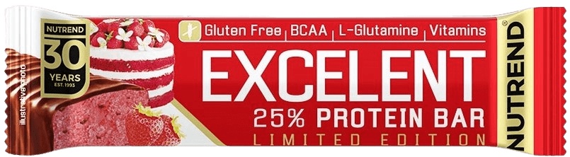 Nutrend Excelent Protein Bar 85 g Příchuť: Jahodový dort