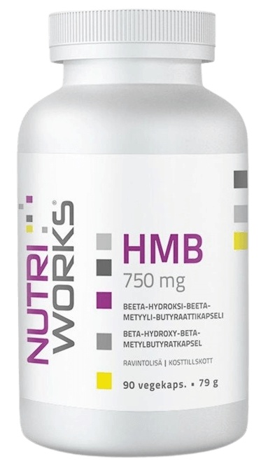 Levně NutriWorks HMB 750 mg 90 kapslí