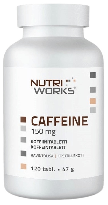 Levně NutriWorks Caffeine 120 tablet