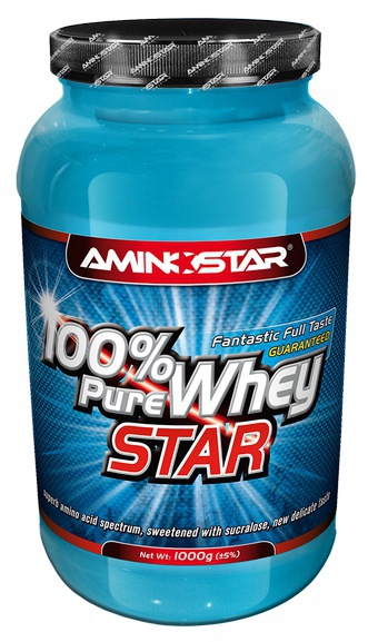 Levně Aminostar 100% Pure Whey Star 1kg - jahoda