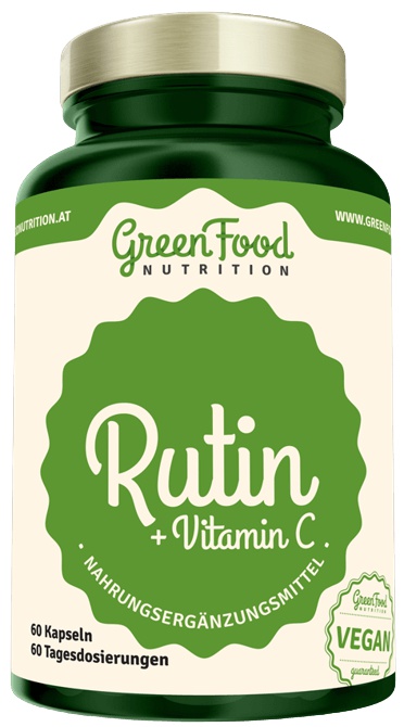 Levně GreenFood Rutin + Vitamin C 60 kapslí